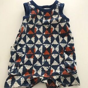 EUC Tea Collection Cargo Pocket Tank Romper